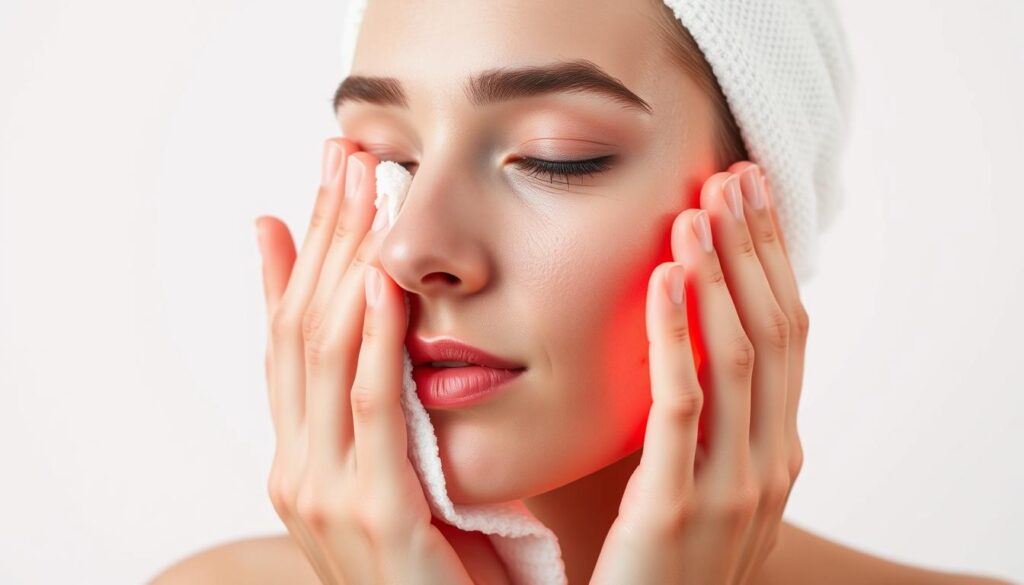 skin preparation for red light therapy